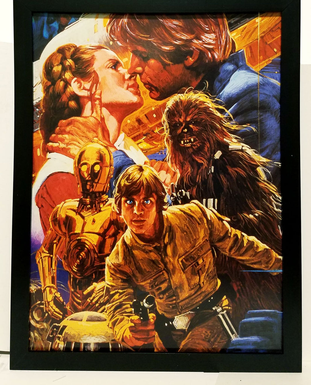 Star Wars Empire Strikes Back 1980 Japan Variant 9x12 FRAMED Art Print Movie Poster