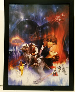 Star Wars Empire Strikes Back by Roger Kastel 9x12 FRAMED Art Print Movie Poster