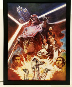 Star Wars The Empire Strikes Back by Tom Jung 9x12 FRAMED Art Print Movie Poster