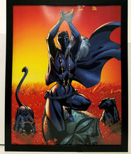 Load image into Gallery viewer, Black Panther Shuri by J. Scott Campbell 11x14 FRAMED Marvel Comics Art Print Poster
