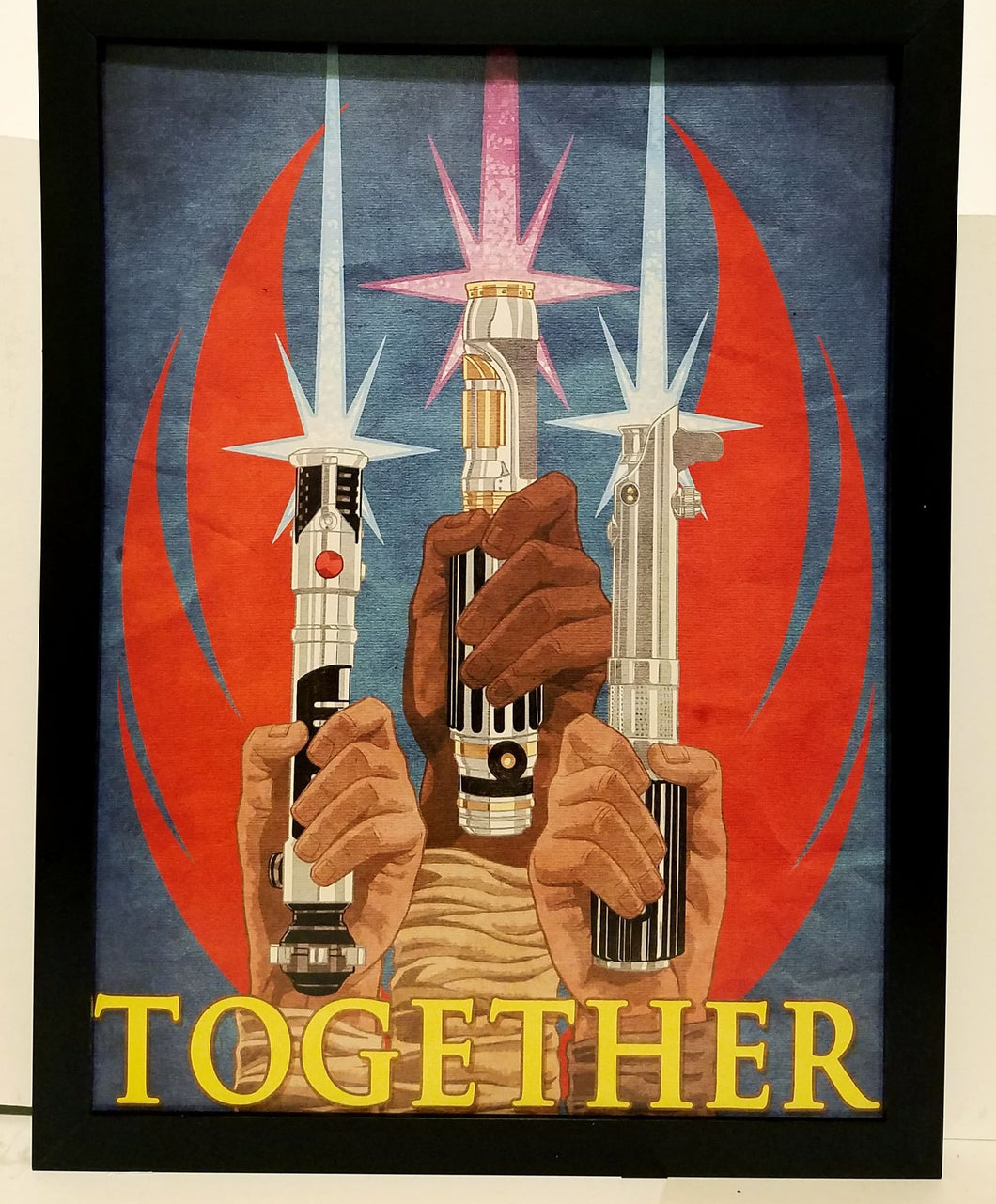 Star Wars Together by Joe Corroney LGBTQ 9x12 FRAMED Art Print Movie Poster