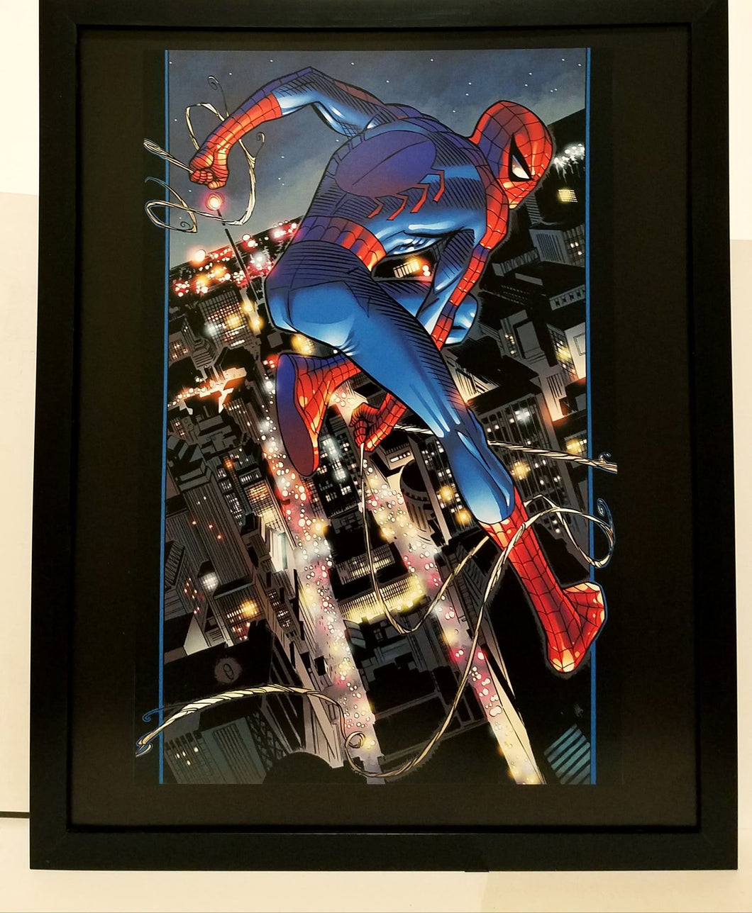 Amazing Spider-Man by Ron Garney 11x14 FRAMED Marvel Comics Art Print Poster