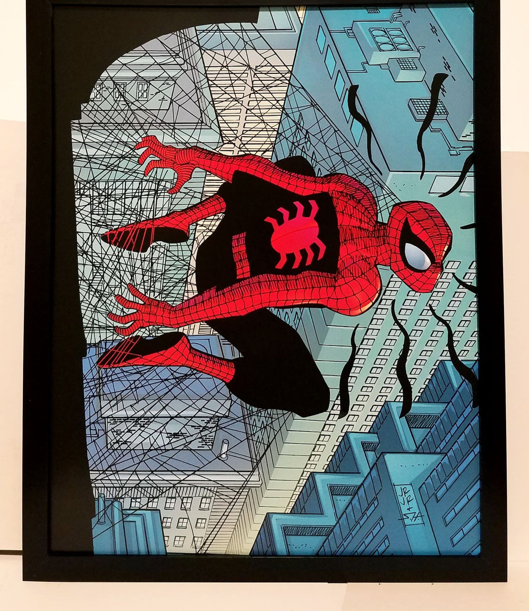 Amazing Spider-Man by John Romita Jr 11x14 FRAMED Marvel Comics Art Print Poster