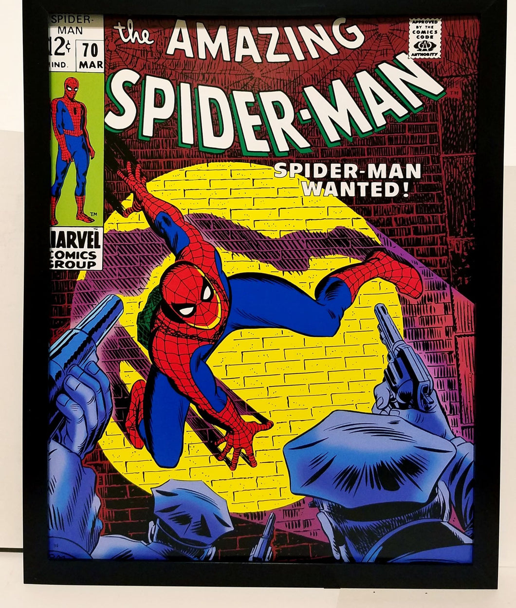 Amazing Spider-Man #70 by John Romita 11x14 FRAMED Marvel Comics Art Print Poster