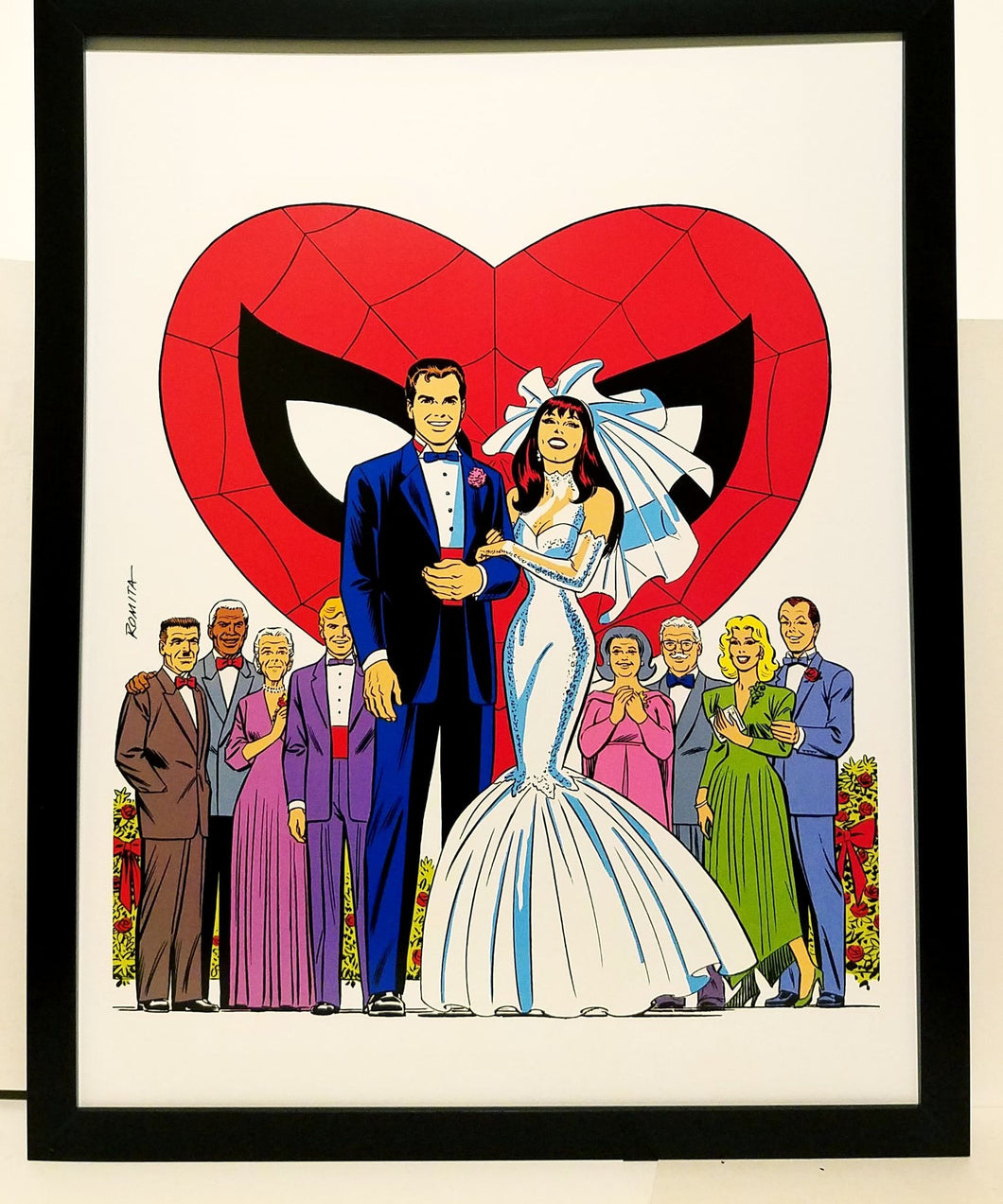 Spider-Man Annual #21 Wedding by John Romita 11x14 FRAMED Marvel Comics Art Print Poster