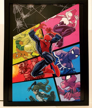 Load image into Gallery viewer, Spider-Man Spider-Verse by Frank Springer 11x14 FRAMED Marvel Comics Art Print Poster
