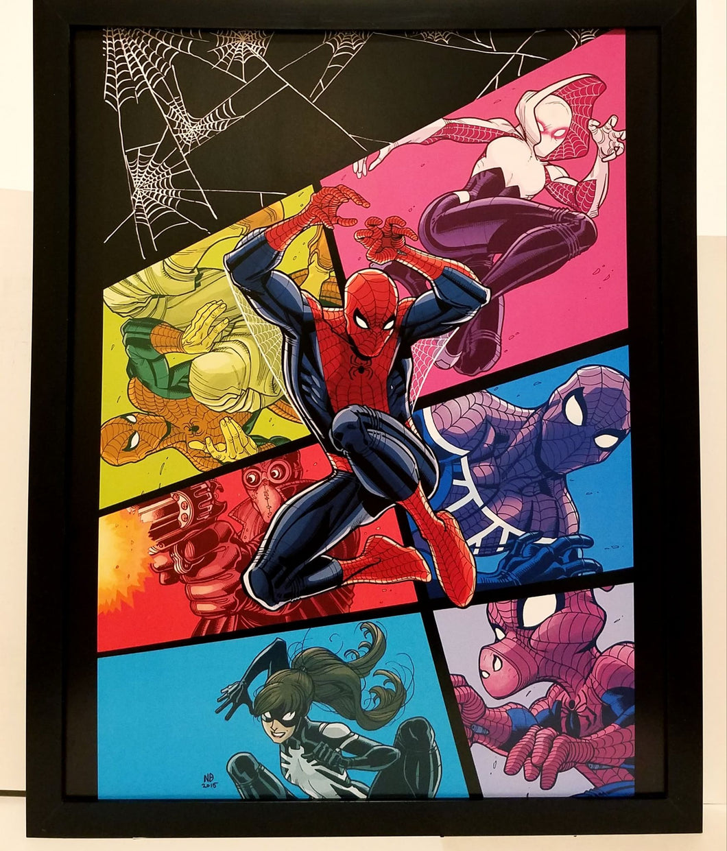 Spider-Man Spider-Verse by Frank Springer 11x14 FRAMED Marvel Comics Art Print Poster