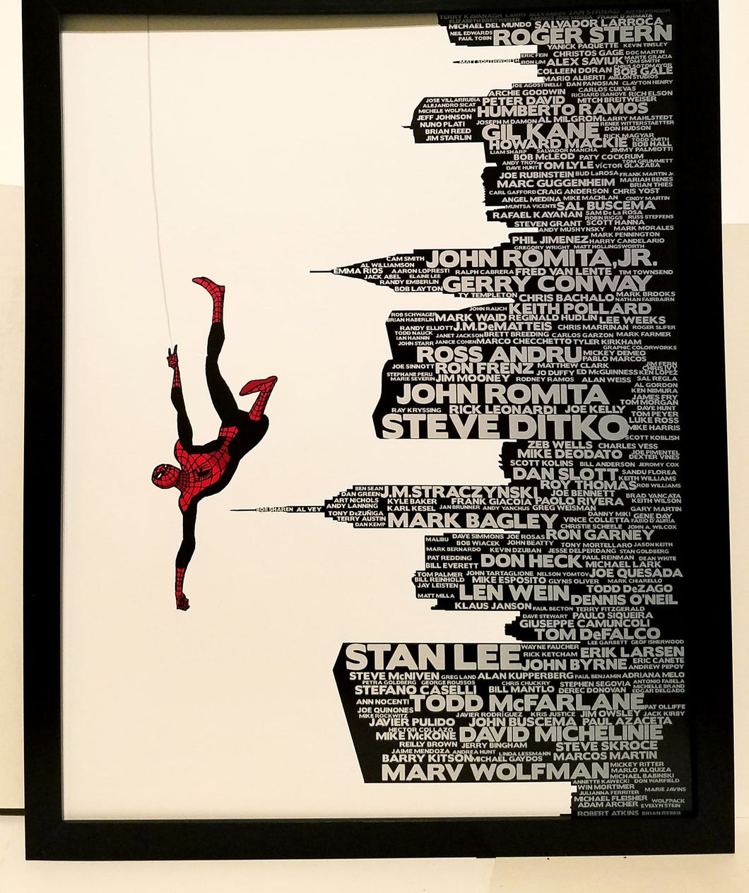Amazing Spider-Man #700 by Marcos Martin 11x14 FRAMED Marvel Comics Art Print Poster