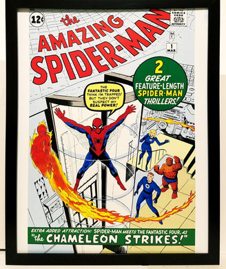 Amazing Fantasy #15 Spider-Man by Steve Ditko 11x14 FRAMED Marvel