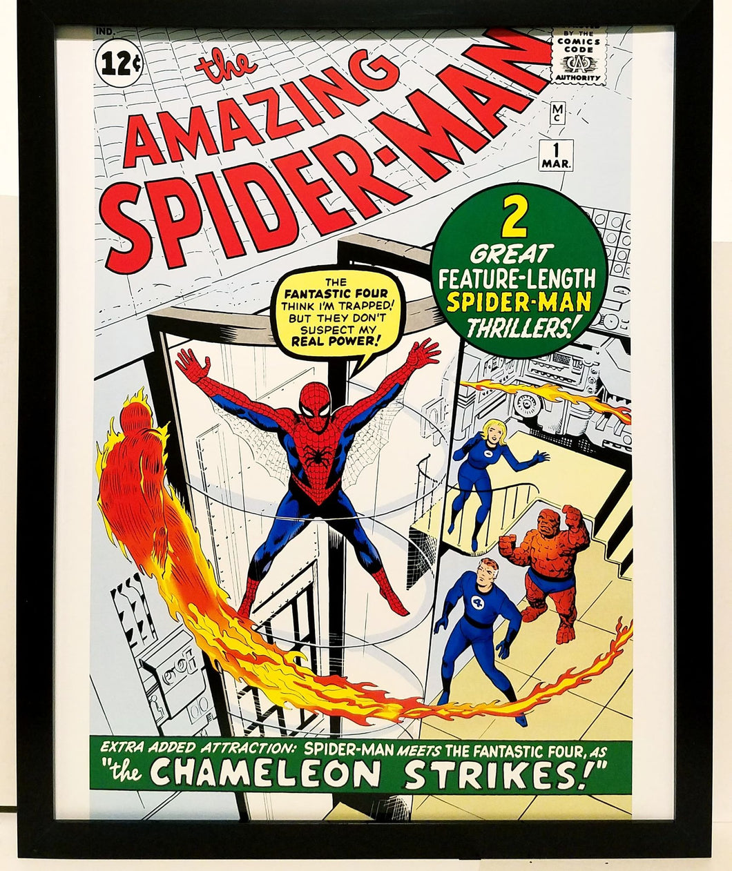 Amazing Spider-Man #1 by Steve Ditko 11x14 FRAMED Marvel Comics Art Print Poster