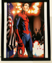 Load image into Gallery viewer, Spider-Man Civil War by Steve McNiven 11x14 FRAMED Marvel Comics Art Print Poster
