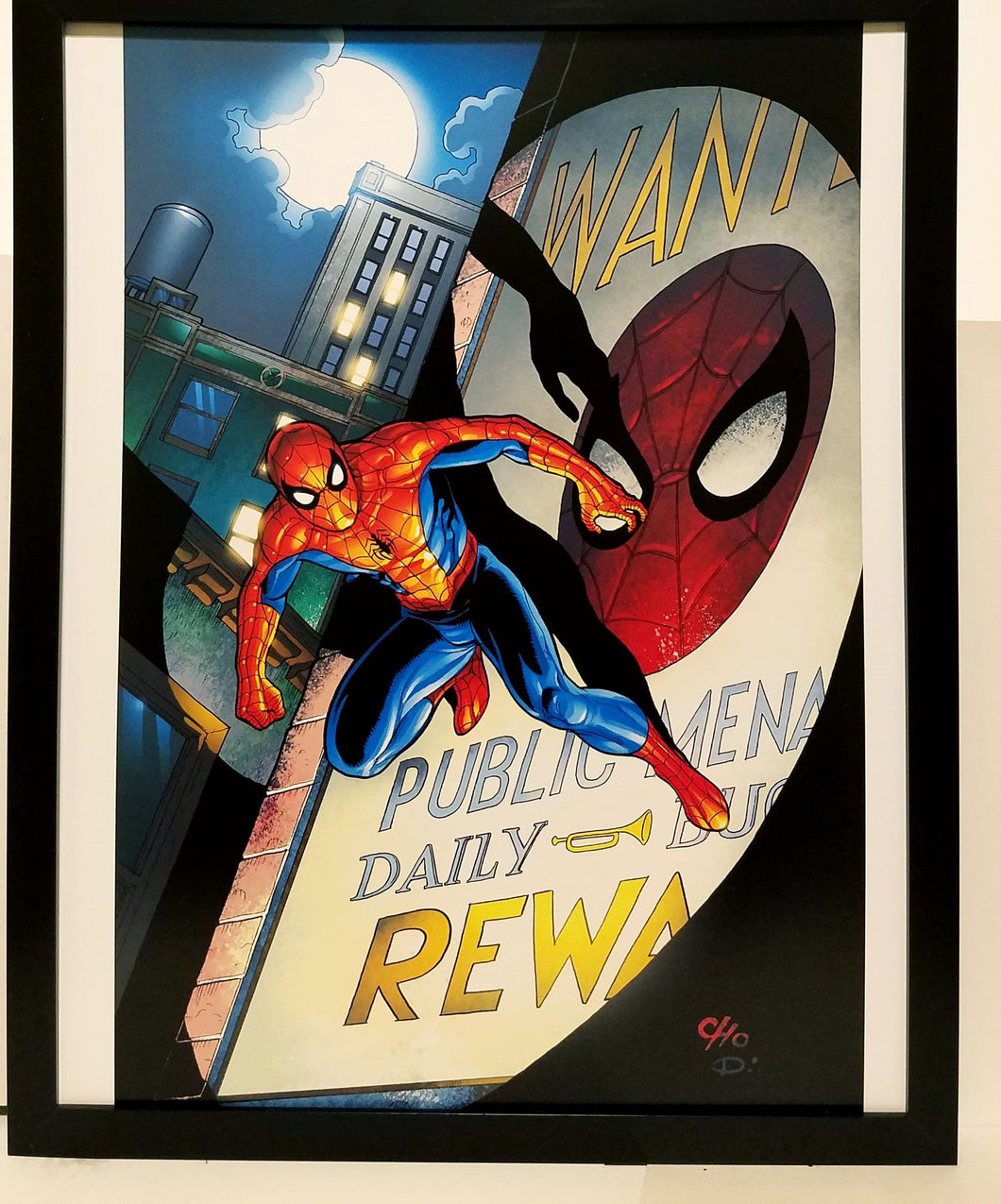 Amazing Spider-Man by Frank Cho 11x14 FRAMED Marvel Comics Art Print Poster