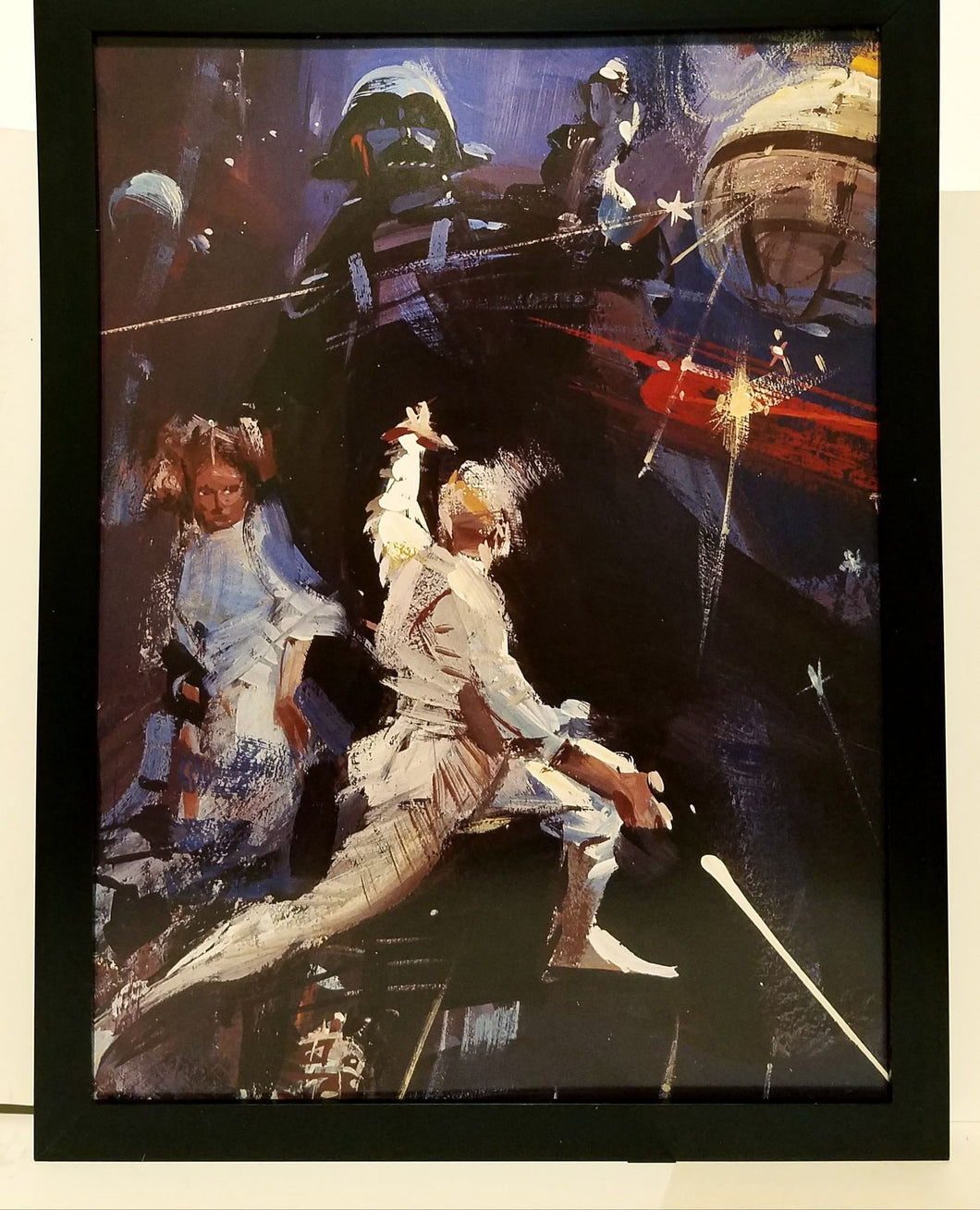 Star Wars 1977 novel cover by John Berkey 9x12 FRAMED Art Print Movie Poster