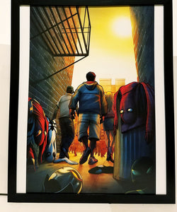 Spider-Man No More Homage by Stefano Caselli 11x14 FRAMED Marvel Comics Art Print Poster