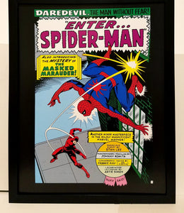 Daredevil #16 pg. 1 Spider-Man John Romita 11x14 FRAMED Marvel Comics Art Print Poster