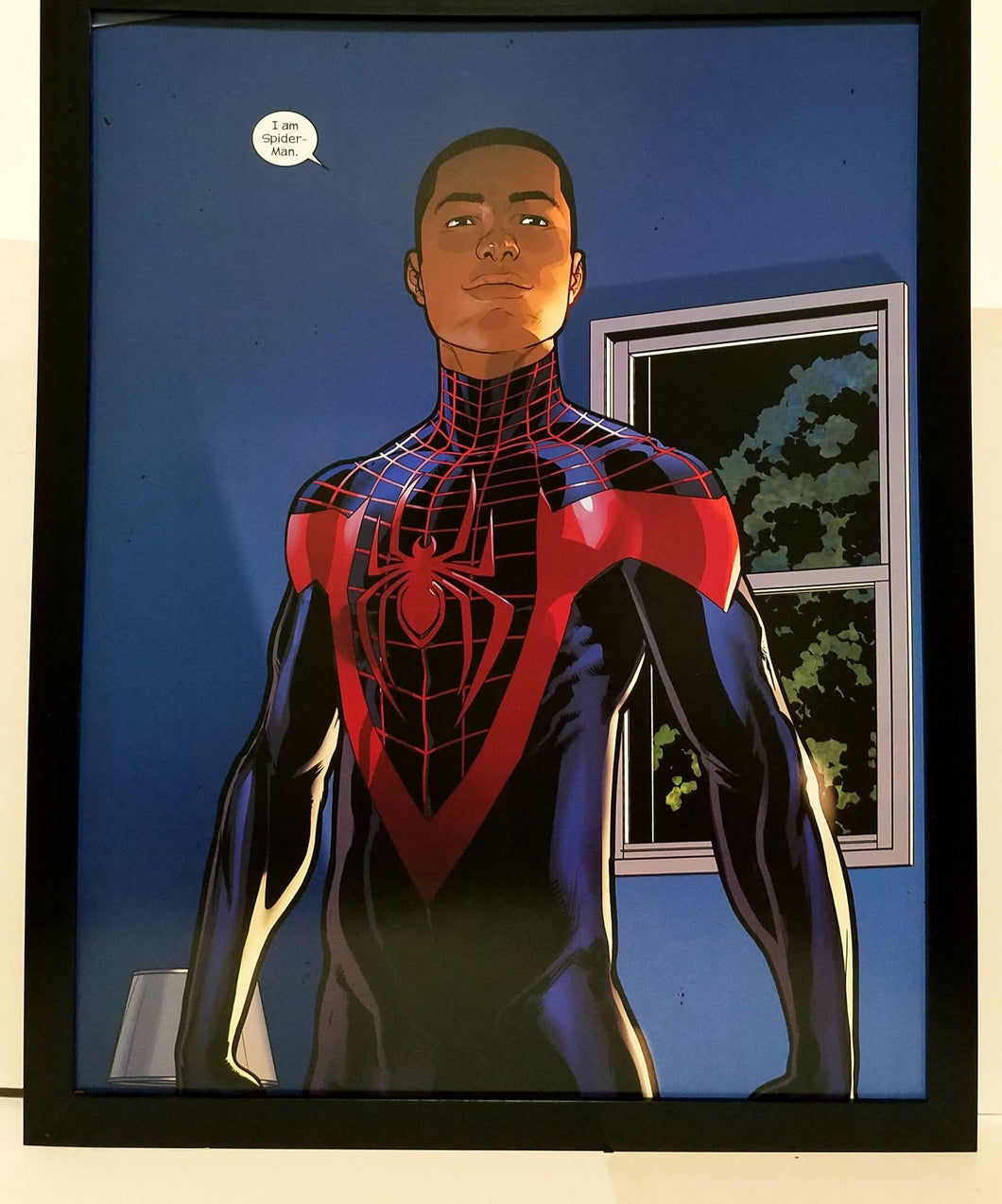Spider-Man Miles Morales by Justin Ponsor 11x14 FRAMED Marvel Comics Art Print Poster