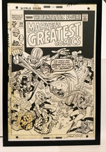 Load image into Gallery viewer, Marvel&#39;s Greatest Comics Fantastic Four #28 Jack Kirby 11x17 FRAMED Original Art Poster
