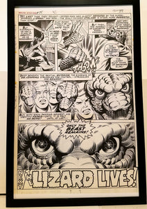 Amazing Spider-Man #75 pg. 20 John Romita 11x17 FRAMED Original Art Poster Marvel Comics