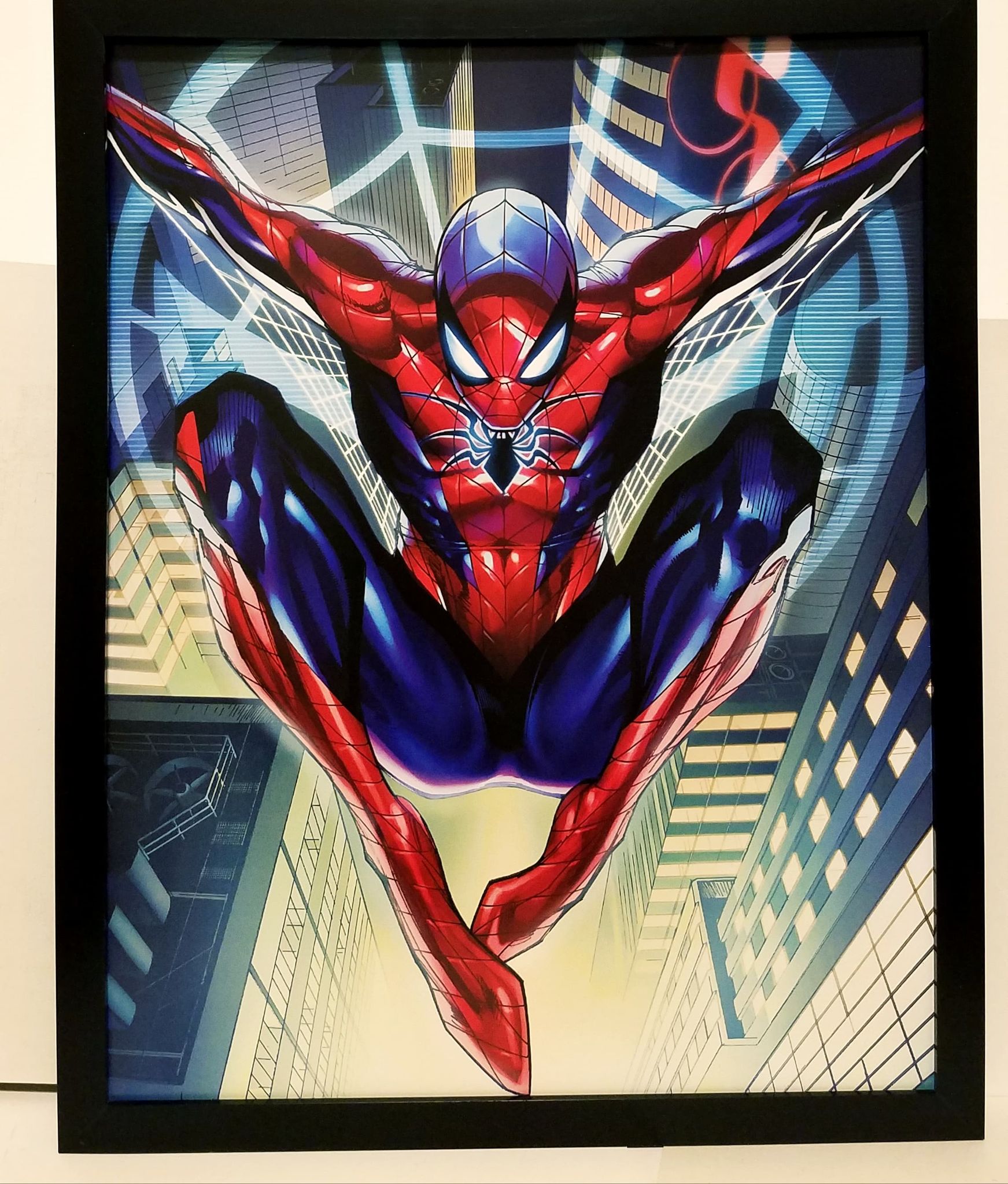 Amazing Spider-Man by J. Scott Campbell 11x14 FRAMED Marvel Comics