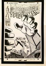 Load image into Gallery viewer, Amazing Spider-Man #67 by John Romita 11x17 FRAMED Original Art Poster Marvel Comics Poster
