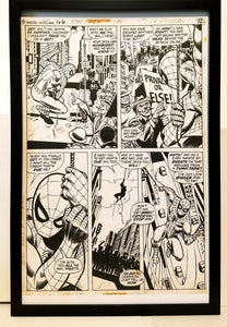 Amazing Spider-Man #106 pg. 13 John Romita 11x17 FRAMED Original Art Poster Marvel Comics