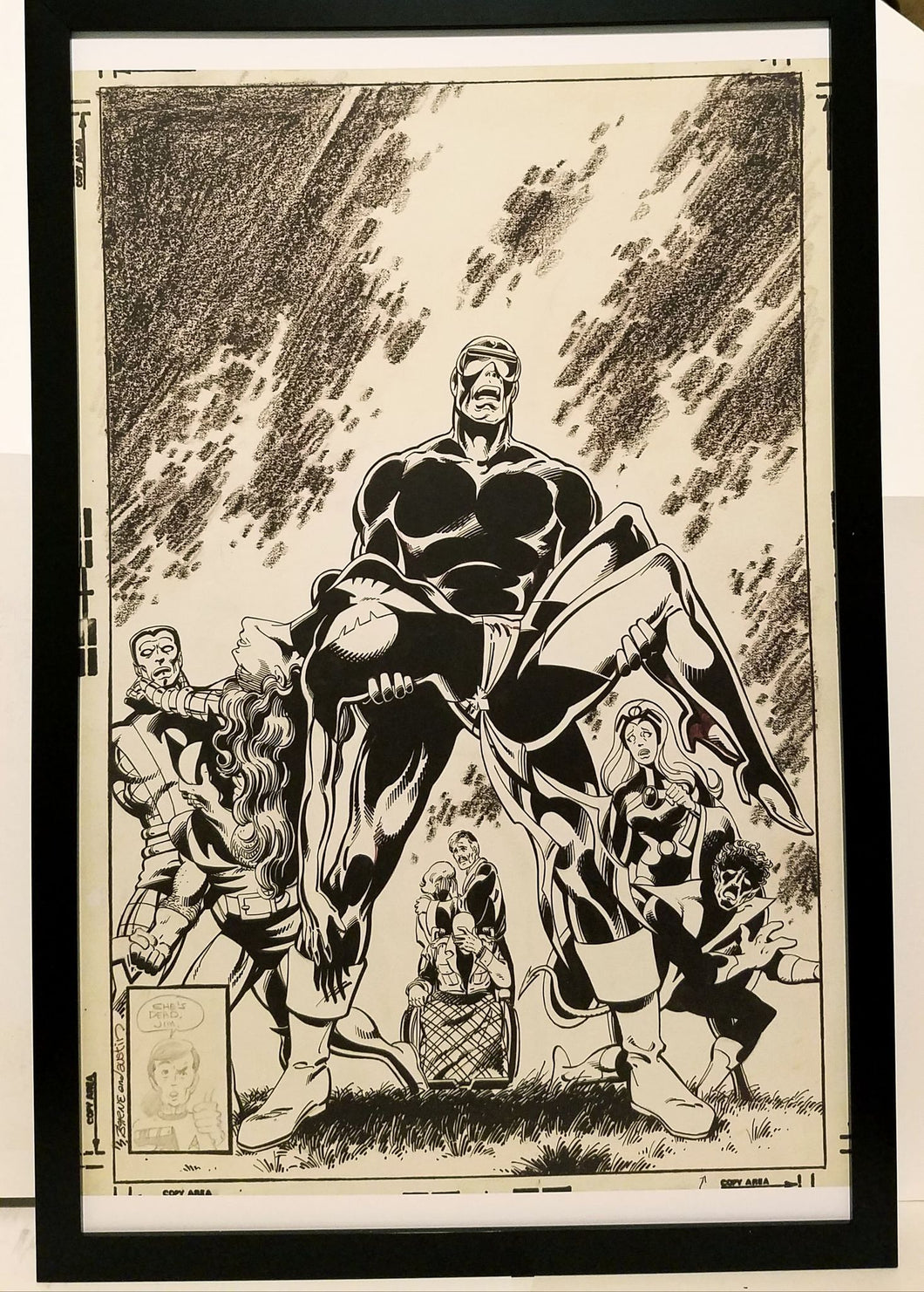 Uncanny X-Men #136 by John Byrne 11x17 FRAMED Original Art Poster Marvel Comics