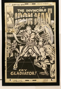 Iron Man #7 by George Tuska 11x17 FRAMED Original Art Poster Marvel Comics