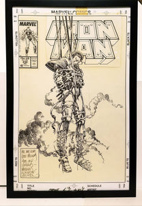 Iron Man #232 by Barry Windsor-Smith 11x17 FRAMED Original Art Poster Marvel Comics