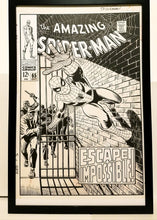 Load image into Gallery viewer, Amazing Spider-Man #65 by John Romita 11x17 FRAMED Original Art Poster Marvel Comics
