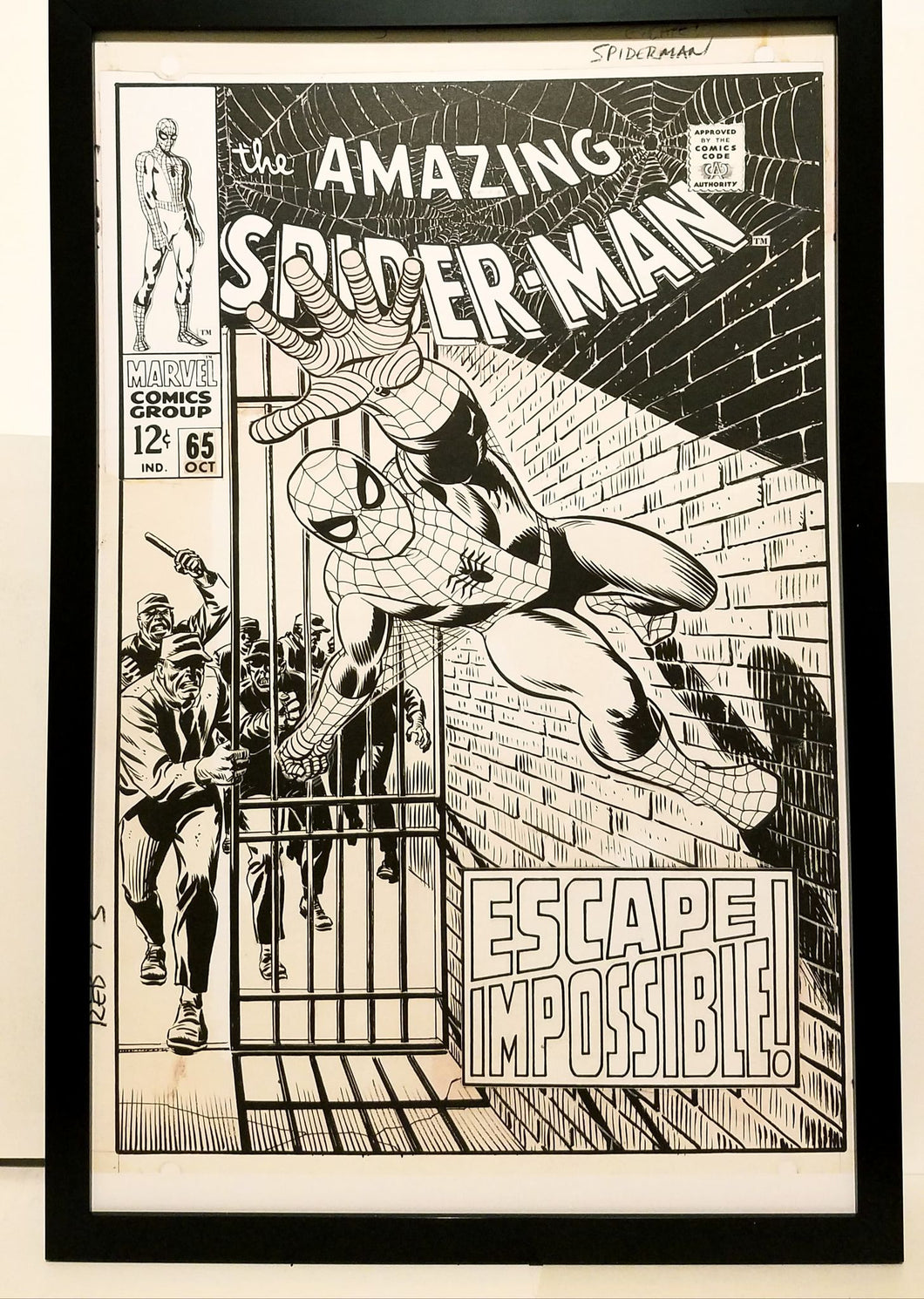 Amazing Spider-Man #65 by John Romita 11x17 FRAMED Original Art Poster Marvel Comics