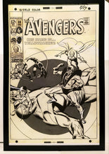 Load image into Gallery viewer, Avengers #59 by John Buscema 11x17 FRAMED Original Art Poster Marvel Comics
