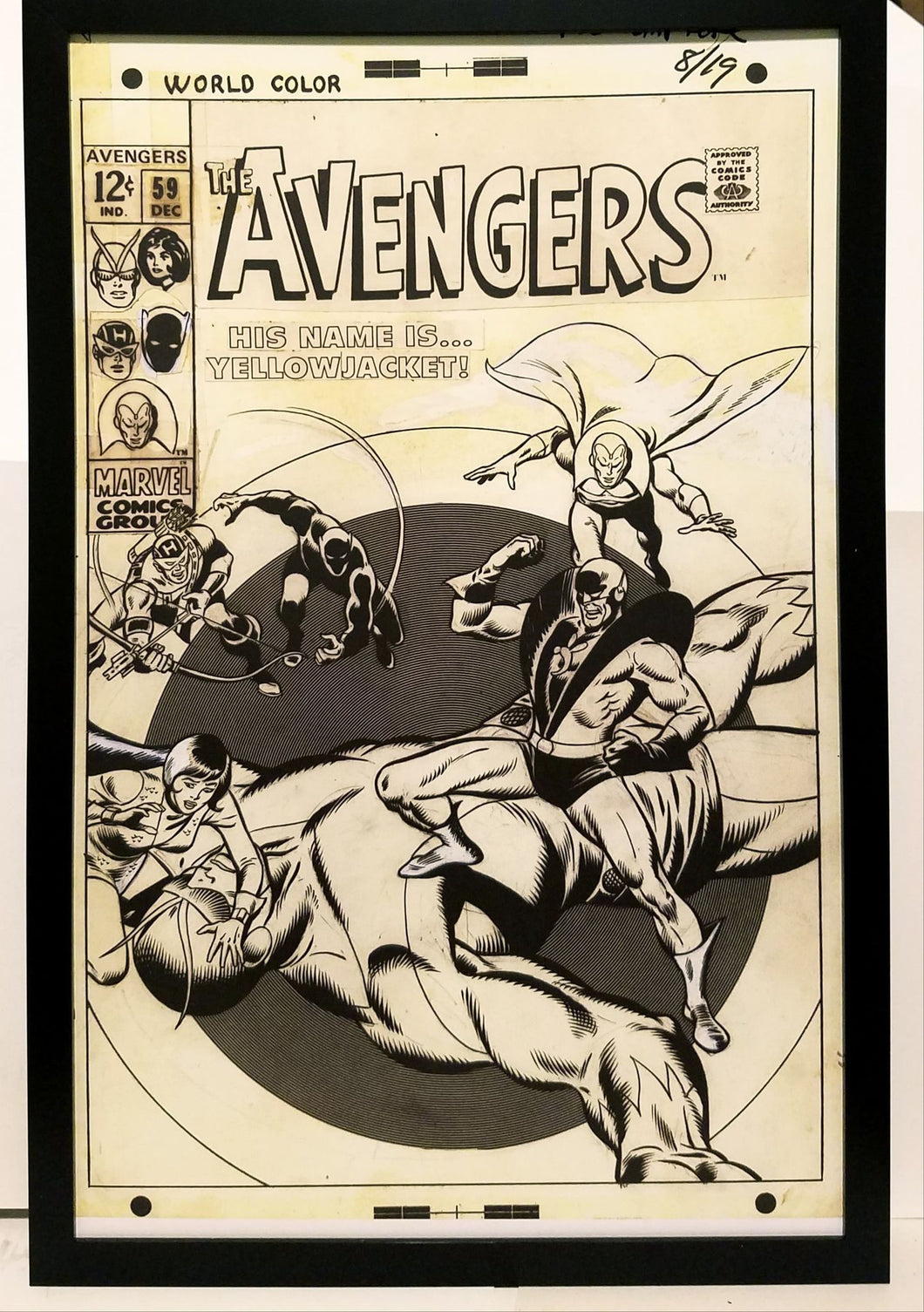 Avengers #59 by John Buscema 11x17 FRAMED Original Art Poster Marvel Comics