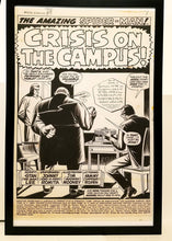 Load image into Gallery viewer, Amazing Spider-Man #68 pg. 1 John Romita 11x17 FRAMED Original Art Poster Marvel Comics
