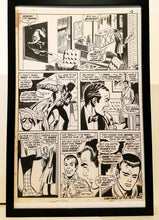 Load image into Gallery viewer, Amazing Spider-Man #71 pg. 3 John Romita 11x17 FRAMED Original Art Poster Marvel Comics
