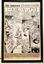 Load image into Gallery viewer, Amazing Spider-Man #75 pg. 1 John Romita 11x17 FRAMED Original Art Poster Marvel Comics
