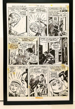Load image into Gallery viewer, Amazing Spider-Man #108 pg. 15 John Romita 11x17 FRAMED Original Art Poster Marvel Comics
