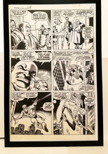 Load image into Gallery viewer, Amazing Spider-Man #68 pg. 5 John Romita 11x17 FRAMED Original Art Poster Marvel Comics
