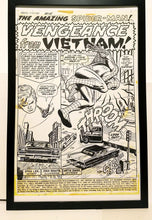 Load image into Gallery viewer, Amazing Spider-Man #108 pg. 1 John Romita 11x17 FRAMED Original Art Poster Marvel Comics
