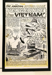 Amazing Spider-Man #108 pg. 1 John Romita 11x17 FRAMED Original Art Poster Marvel Comics