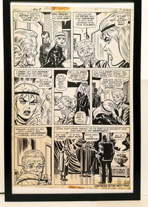 Amazing Spider-Man #109 pg. 15 John Romita 11x17 FRAMED Original Art Poster Marvel Comics