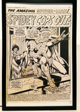 Load image into Gallery viewer, Amazing Spider-Man #112 pg. 1 John Romita 11x17 FRAMED Original Art Poster Marvel Comics
