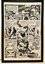 Load image into Gallery viewer, Amazing Spider-Man #111 pg. 18 John Romita 11x17 FRAMED Original Art Poster Marvel Comics

