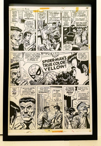 Amazing Spider-Man #112 pg. 14 John Romita 11x17 FRAMED Original Art Poster Marvel Comics