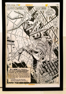 Amazing Spider-Man #106 pg. 21 John Romita 11x17 FRAMED Original Art Poster Marvel Comics