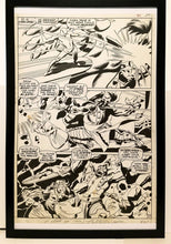 Load image into Gallery viewer, Silver Surfer #6 pg. 27 by John &amp; Sal Buscema 11x17 FRAMED Original Art Poster Marvel Comics
