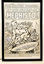 Load image into Gallery viewer, Silver Surfer #16 pg. 1 by John Buscema 11x17 FRAMED Original Art Poster Marvel Comics
