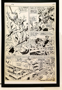 Silver Surfer #14 pg. 15 by John Buscema 11x17 FRAMED Original Art Poster Marvel Comics