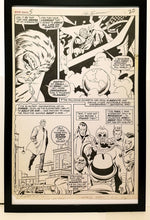 Load image into Gallery viewer, Silver Surfer #5 pg. 21 by John &amp; Sal Buscema 11x17 FRAMED Original Art Poster Marvel Comics
