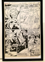 Load image into Gallery viewer, Silver Surfer #5 pg. 25 by John &amp; Sal Buscema 11x17 FRAMED Original Art Poster Marvel Comics
