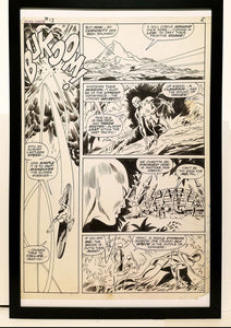 Silver Surfer #13 pg. 4 by John Buscema 11x17 FRAMED Original Art Poster Marvel Comics